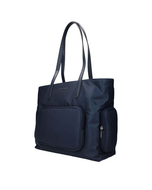 Michael Kors Blue Fabric Shoulder Bag