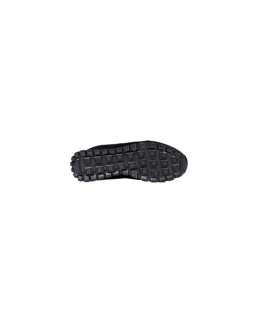 ARMANI EXCHANGE Black Bicolor Polyester Athletic Sneakers