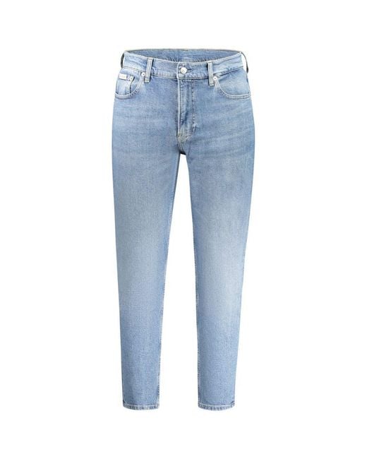 Calvin Klein Blue Cotton Men's Jeans for men