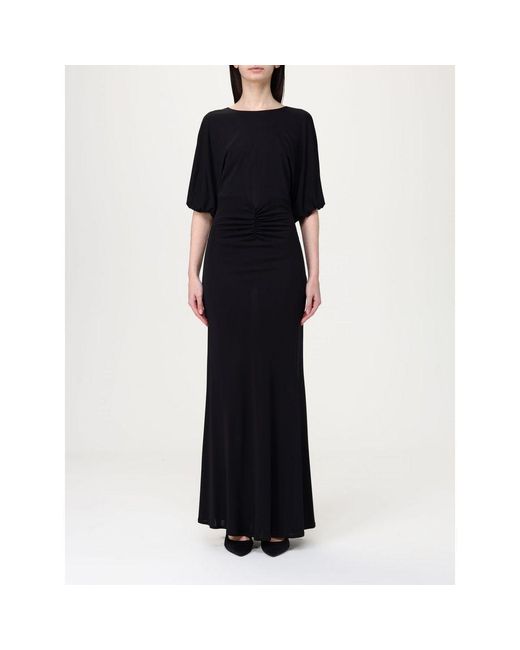 Twinset Black Twinset Elastane Casual Dress