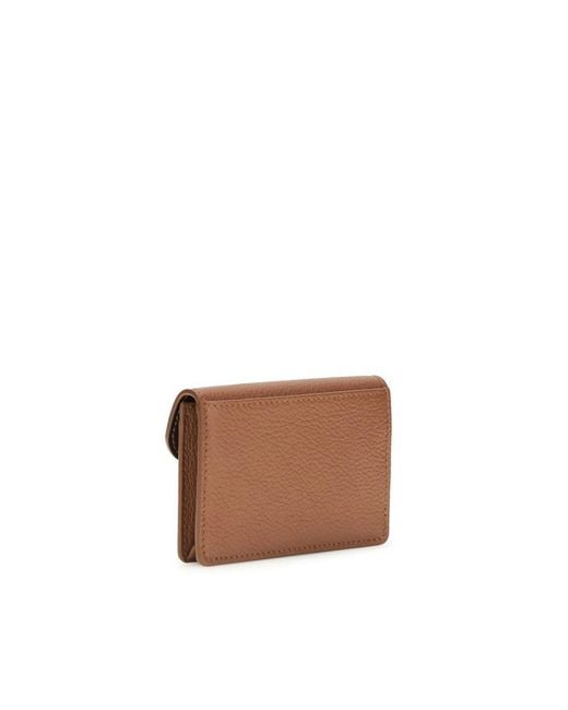 Ferragamo Brown Calf Leather Bos Taurus Wallet