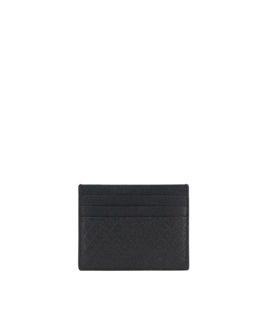 Ferragamo Black Logoed Card Holder for men