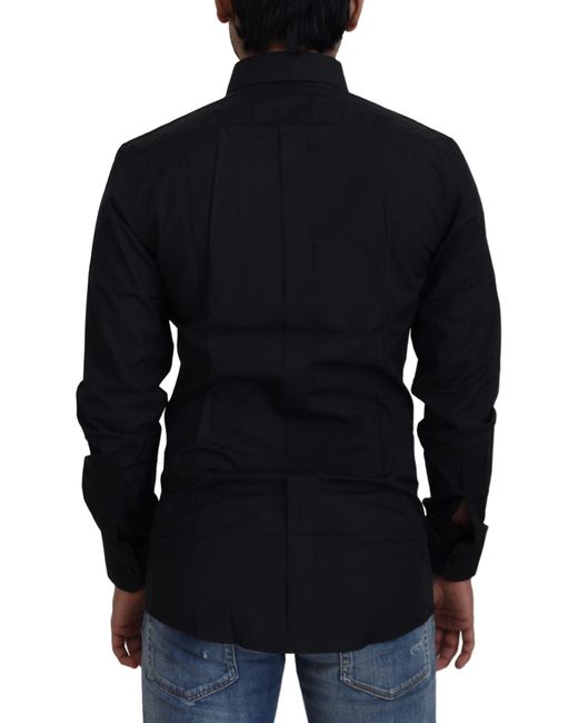 Dolce & Gabbana Blue Chic Cotton Dress Shirt for men