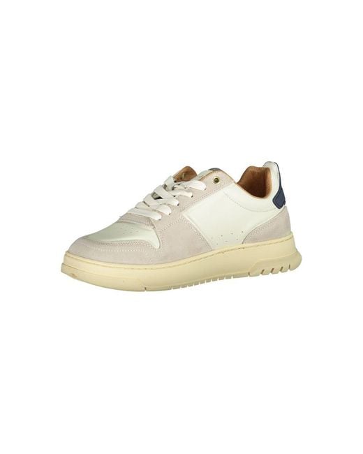 Blauer White Polyester Sneaker for men