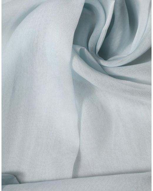 Dolce & Gabbana White Silk Sash Wrap Foulard 294.5Cm X 19Cm Scarf