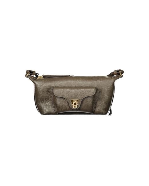 Coccinelle Gray Brown Leather S Bag