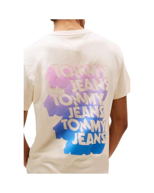 Tommy Hilfiger White Beige Recycled Cotton T for men