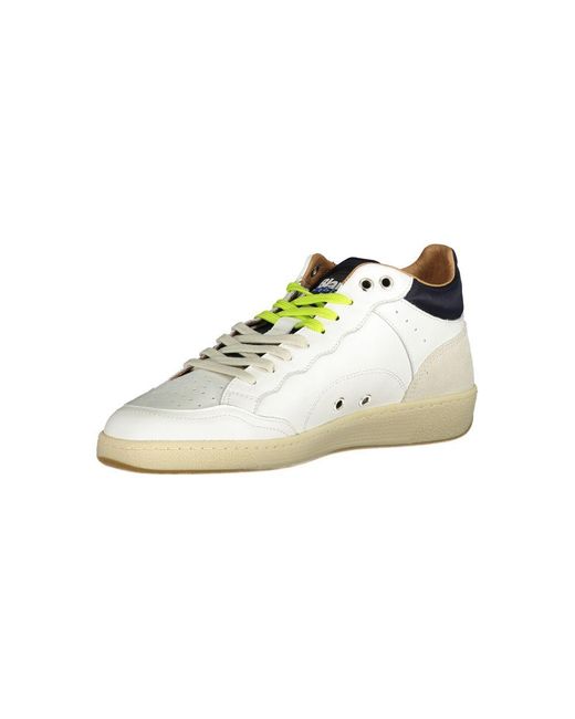 Blauer White Polyester Sneaker for men