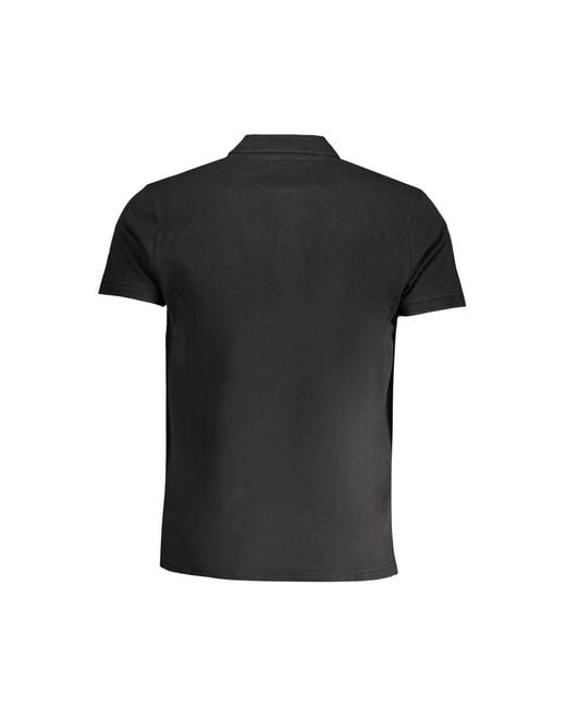 Roberto Cavalli Black Cotton Polo Shirt for men