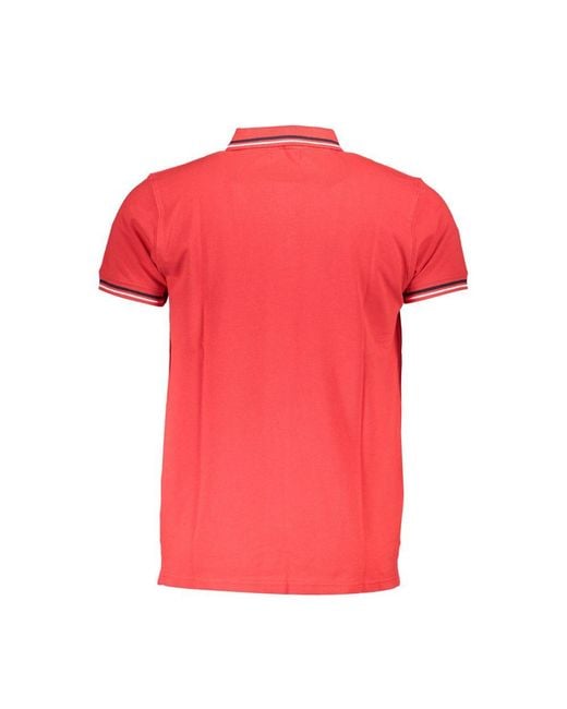 Roberto Cavalli Red Cotton Polo for men