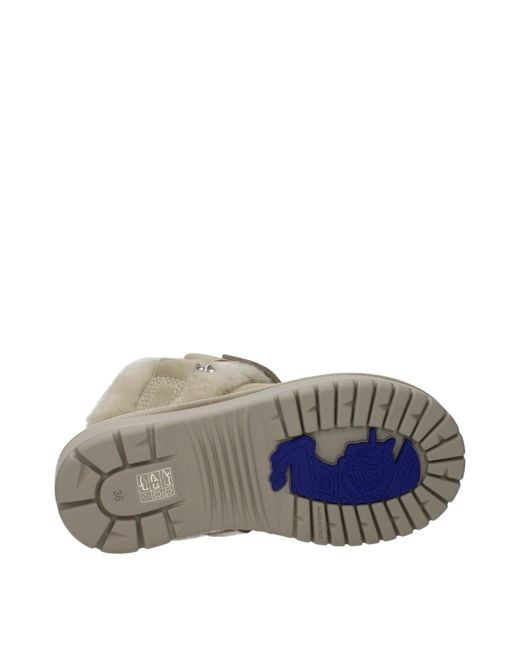 Burberry Green Leather Slippers for men