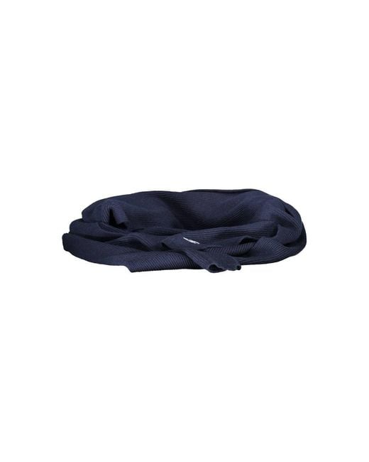 North Sails Blue Cotton Scarf for men