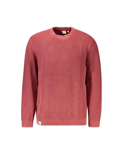 Pepe Jeans Red Cotton Sweater for men