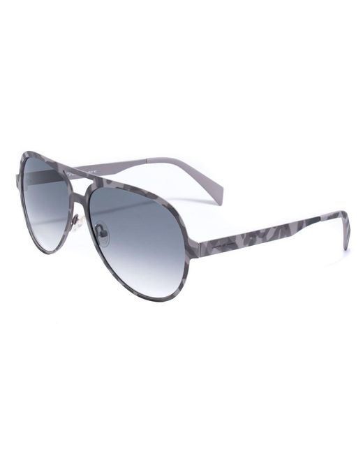 Italia Independent Blue Gray Metal Sunglasses for men