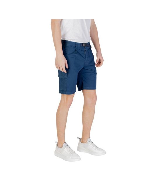 Boss Blue Cotton Bermuda for men