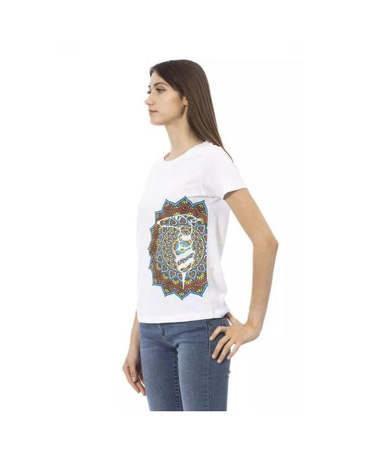 TRUSSARDI ACTION White Cotton Tank Tops