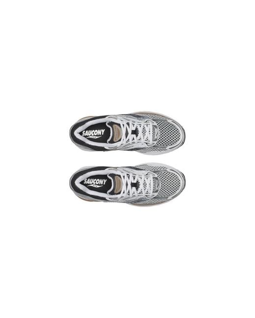 Saucony White Beige Synthetic Athletic Sneakers for men