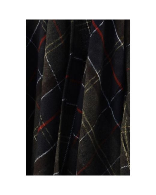 Barbour Black Bicolor Marabou Scarf