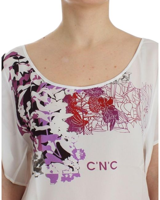 CoSTUME NATIONAL Gray Top White Sig12529