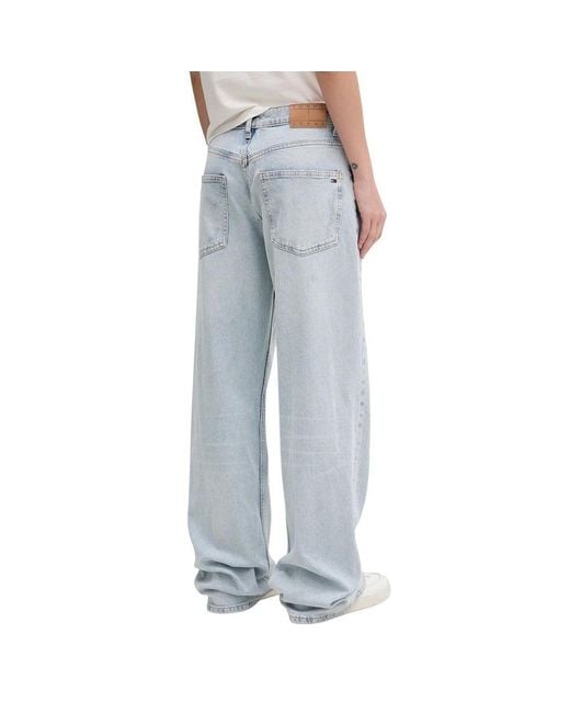 Tommy Hilfiger Light Blue Recycled Cotton Mom Jeans