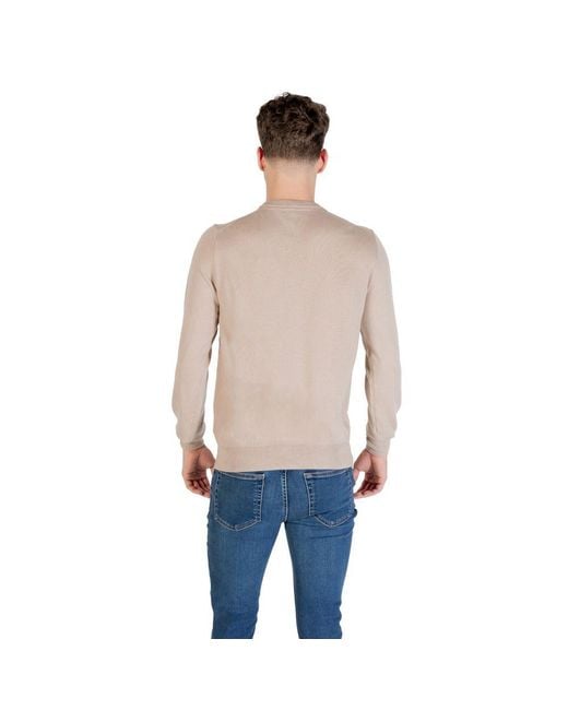 Guess Blue Beige Polyester Sweatshirt for men