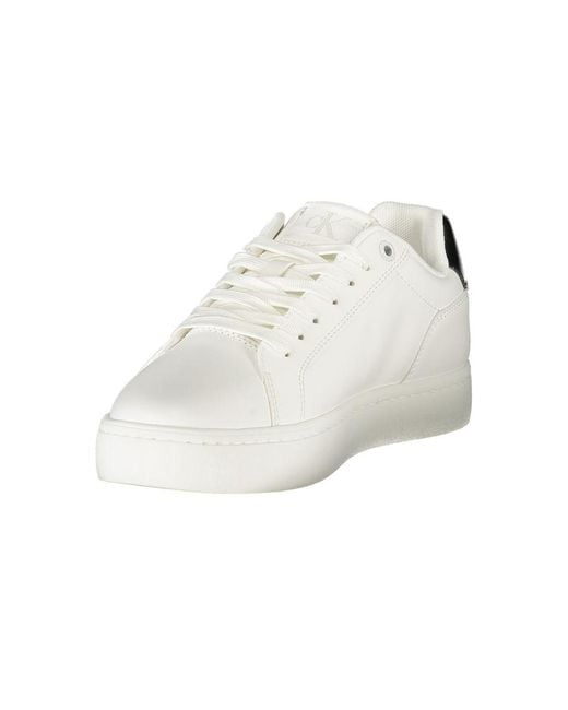 Calvin Klein White Leather Sneaker