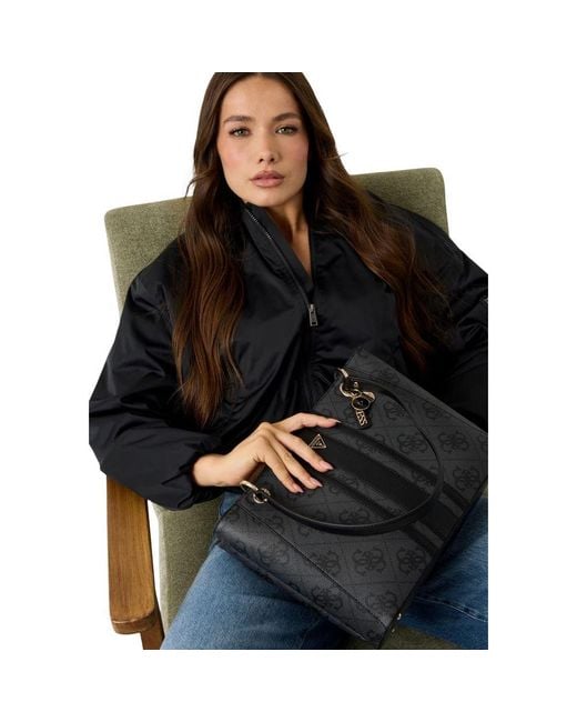 Guess Black Gray Polyethylene Handbag