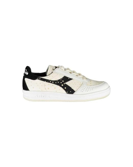 Diadora Multicolor Bianco Leather Sneaker