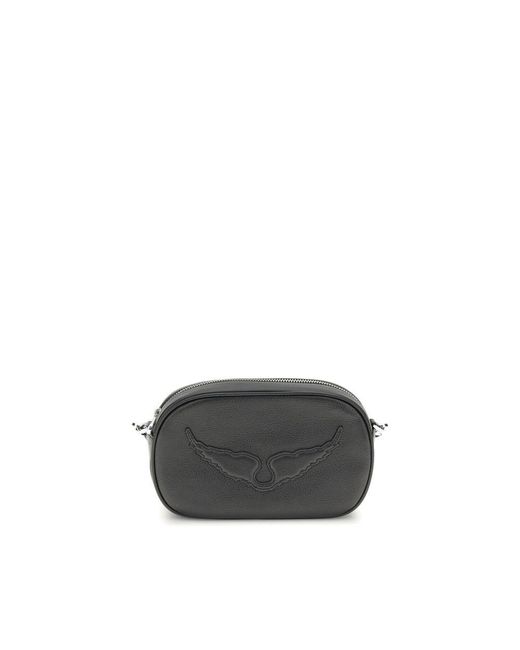 Zadig & Voltaire Gray Rock With You Shoulder Bag