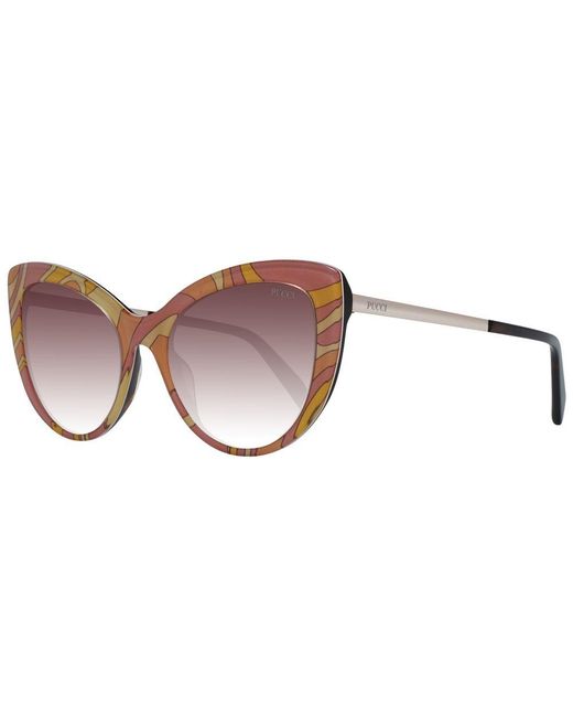 Emilio Pucci Brown Multicolor Sunglasses for men