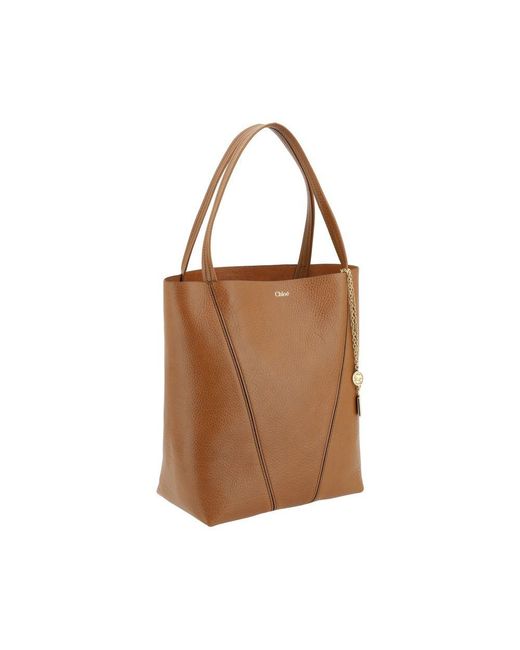 Chloé Brown Spin Shoulder Bag