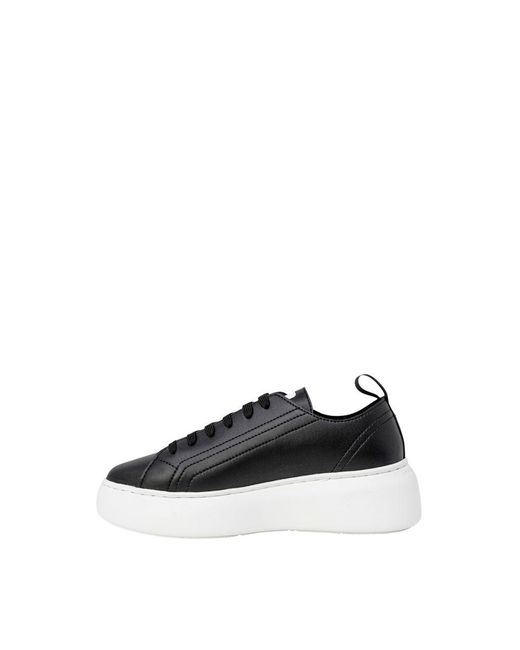 ARMANI EXCHANGE Blue Black Synthetic Leather Sneaker
