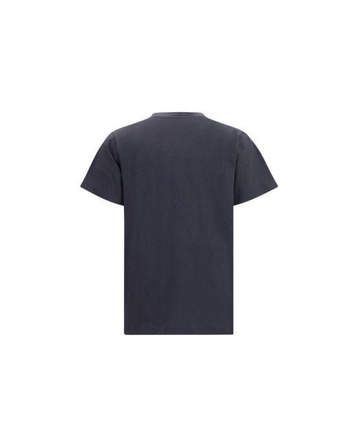 Ganni Blue Black Cotton T