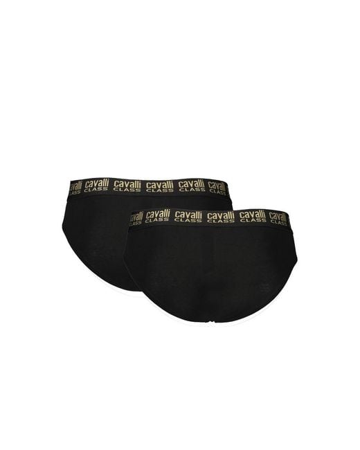Roberto Cavalli Black Cotton Men Underwear for men