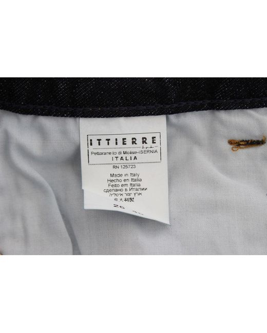 CoSTUME NATIONAL Cotton Slim Fit Bootcut Jeans Blue Sig30198