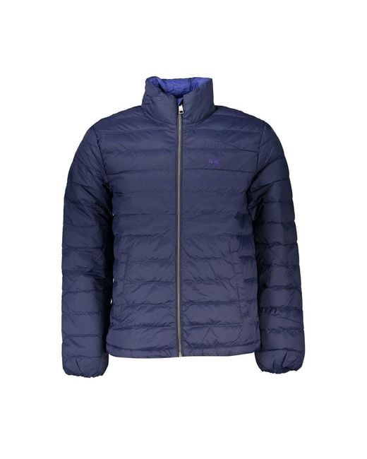 La Martina Blue Polyamide Jacket for men