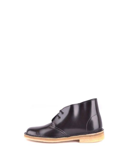 Clarks Blue Black Leather Lace