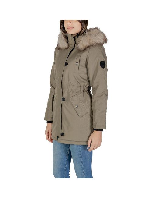 ONLY Natural Green Polyester Jackets & Coat