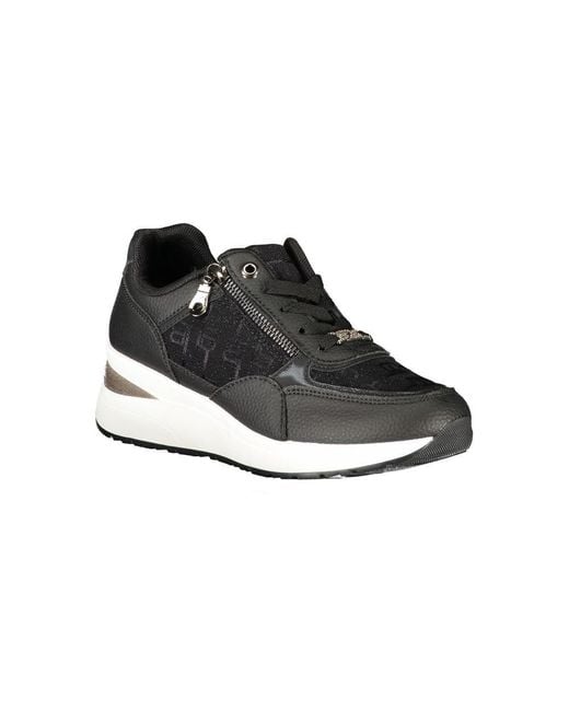 Laura Biagiotti Black Polyurethane Sneaker