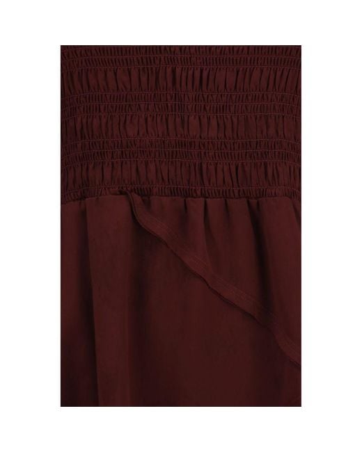 Ganni Purple Bordeaux Acetate Casual Dress