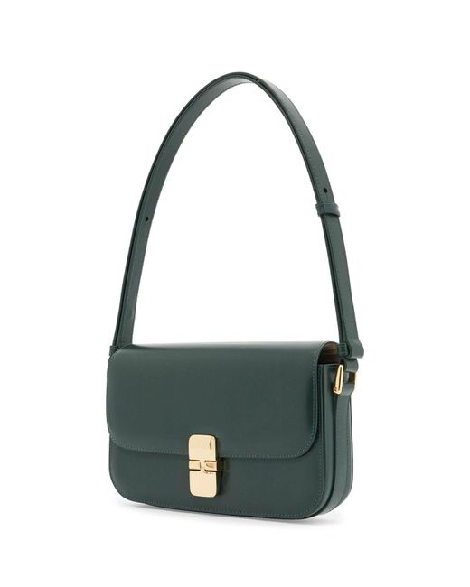 A.P.C. Green Grace Baguette Bag