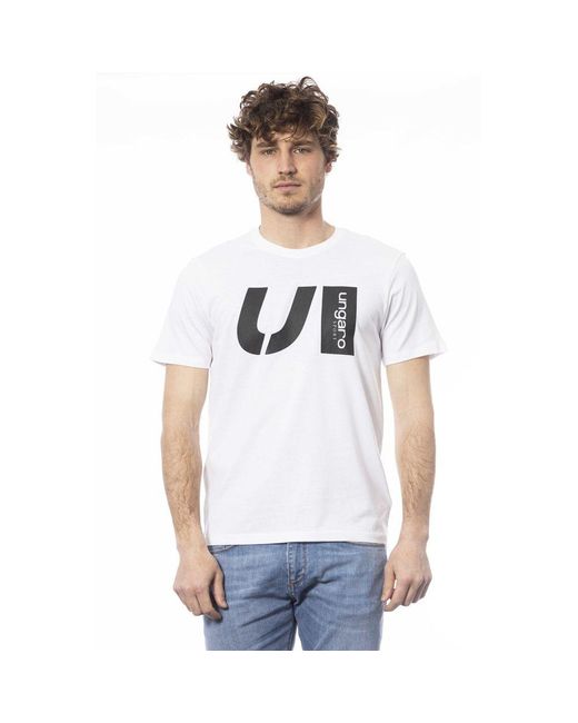 Ungaro Sport White Cotton T-Shirt for men
