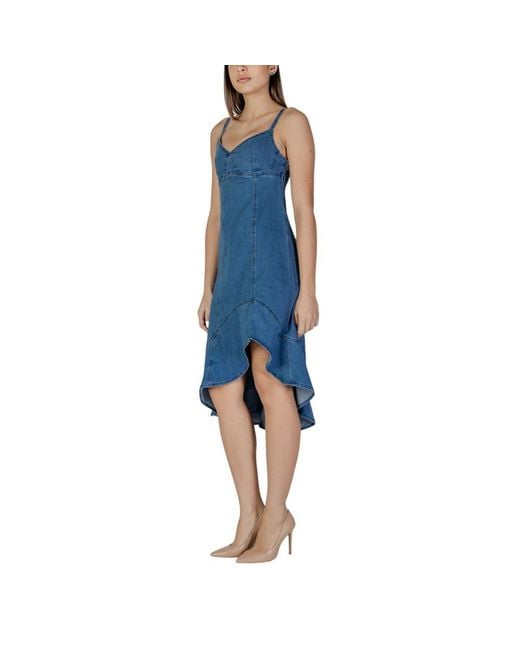 Desigual Blue Cotton Dress