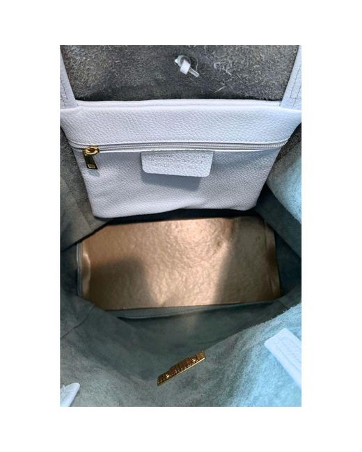 Baldinini Blue Cowhide Clutch Bag
