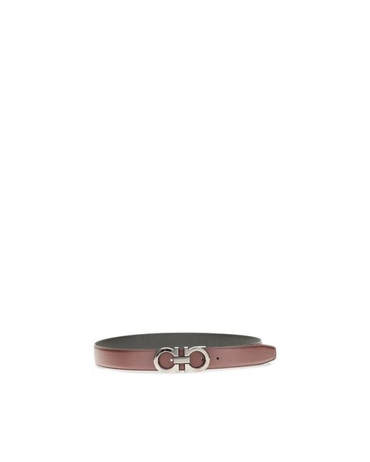 Ferragamo Brown Calf Leather Bos Taurus Belt for men