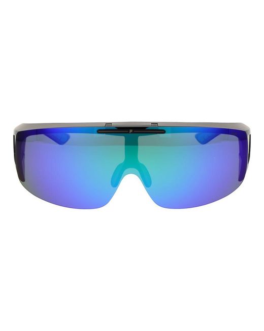 Fila Blue Black Plastic Sunglasses for men