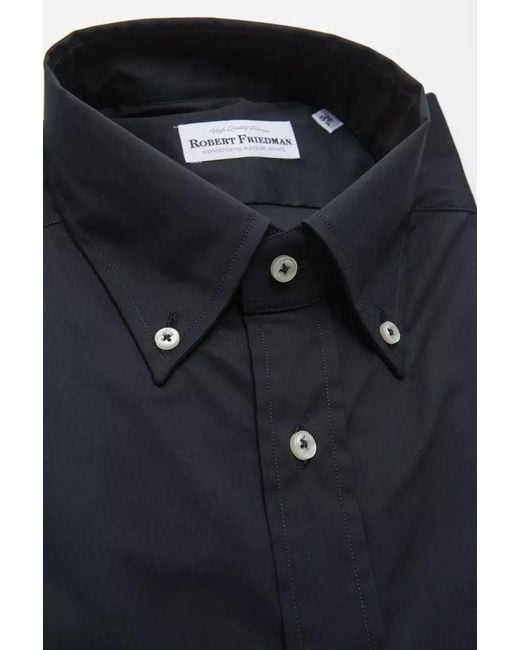 Robert Friedman Black Cotton Shirt for men
