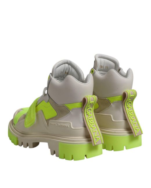 Dolce & Gabbana Green Hightop Fashion Sneakers for men