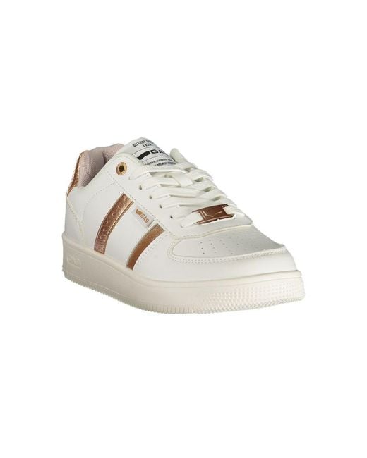 Gas Metallic Bianco Polyurethane Sneaker
