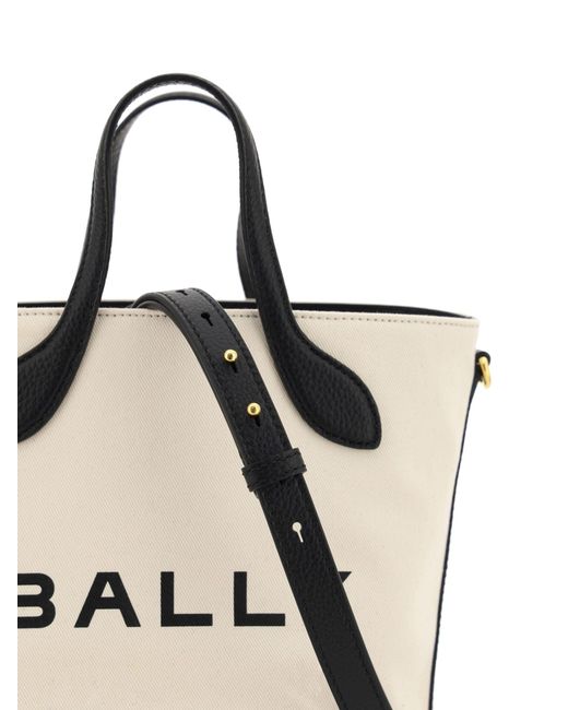 Bally Natural Elegant Monogram Bucket Bag